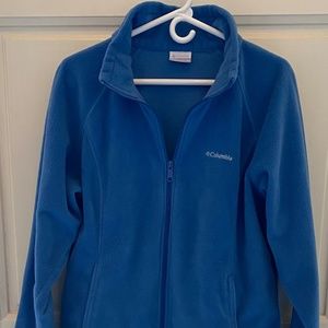 Blue Columbia Fleece Zip up Jacket Size L